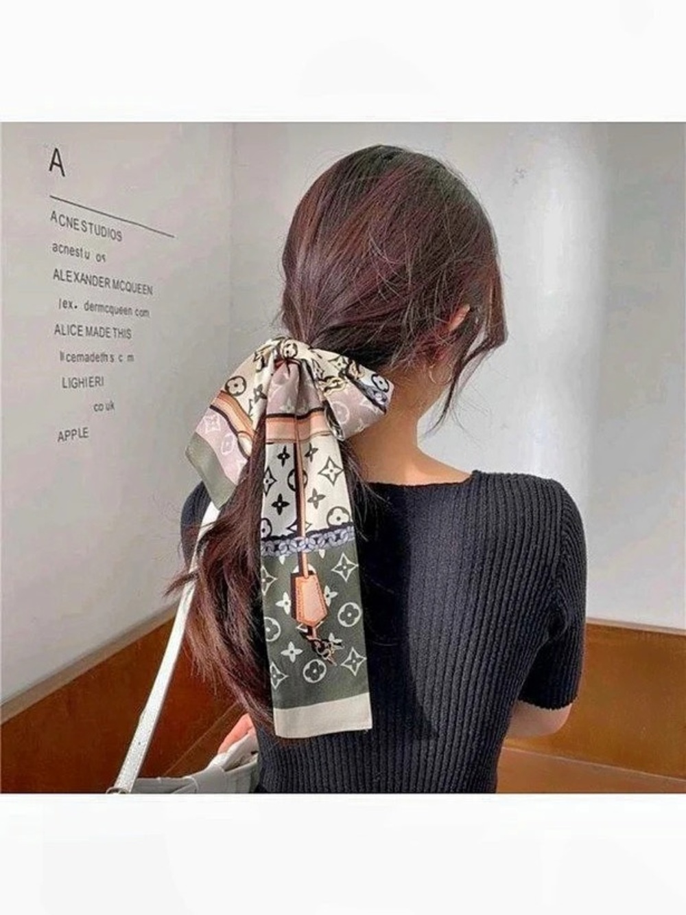 120cm x 8cm Long narrow scarf